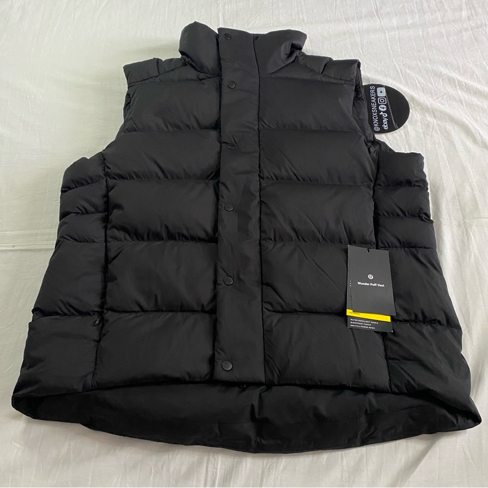 Lululemon Wunder Puff Vest BLK Black Puffer Vest Men’s Size Large